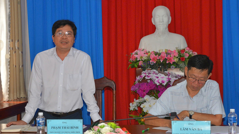 Văn phòng Điều phối nông thôn mới và giảm nghèo bền vững tỉnh An Giang làm việc tại xã An Cư