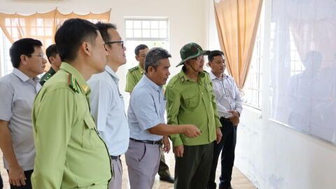 Kiểm tra công tác phòng cháy, chữa cháy rừng tại xã Giang Thành