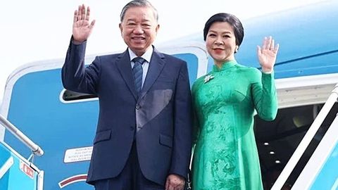 Tổng Bí thư Tô Lâm và Phu nhân lên đường thăm cấp Nhà nước tới Lào