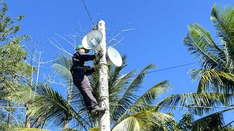 Lắp đặt 30 cụm loa truyền thanh thông minh cho 3 xã: Ô Lâm, Tri Tôn và Ba Chúc