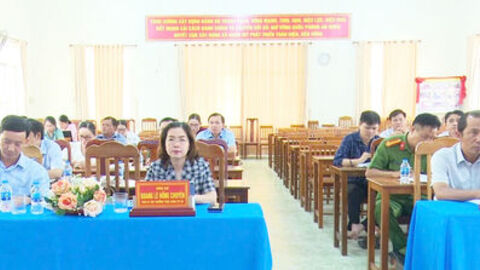 Xã Nhơn Mỹ sơ kết công tác bảo vệ nền tảng tư tưởng của Đảng 6 tháng đầu năm