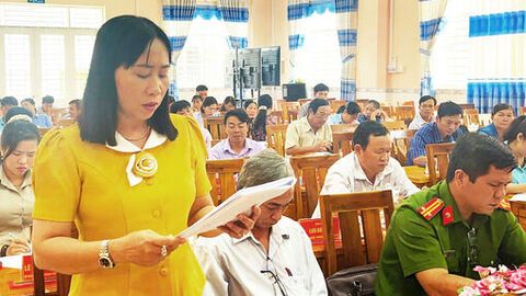 Lấy ý kiến đóng góp văn kiện Đại hội Đảng bộ xã Ba Chúc nhiệm kỳ 2025 - 2030