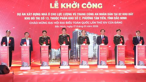 Bộ Công an khởi công dự án xây dựng nhà ở cho lực lượng công an tại phường Tân Tiến