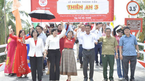 Khánh thành cầu kênh xáng Thốt Nốt ở xã Thạnh Hưng