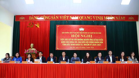 Ứng cử viên đại biểu Quốc hội và đại biểu HĐND tỉnh tiếp xúc với cử tri tại đơn vị bầu cử số 2 và số 8