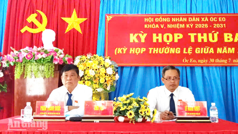 HĐND xã Óc Eo thông qua quy hoạch phát triển xã đến năm 2050