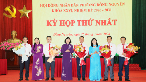 HĐND phường Đồng Nguyên bầu các chức danh chủ chốt nhiệm kỳ 2026-2031