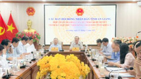 Thẩm tra báo cáo về phát triển kinh tế - xã hội tỉnh An Giang