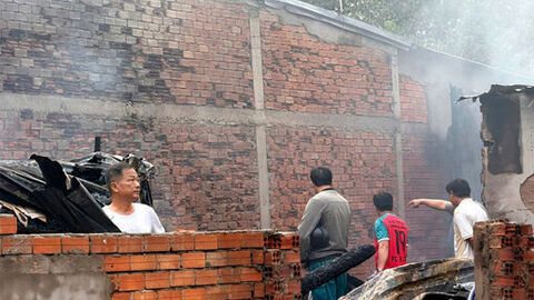 Cháy 6 căn nhà ở xã Cô Tô, thiệt hại trên 1,8 tỷ đồng