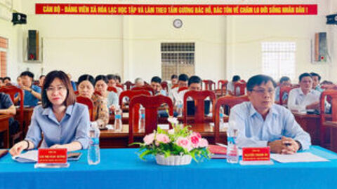 Xã Hòa Lạc sơ kết một năm vận hành chính quyền địa phương hai cấp