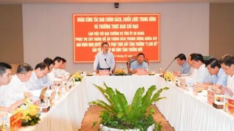 Trưởng ban Chính sách, Chiến lược Trung ương định hướng đưa An Giang tăng trưởng hai con số 