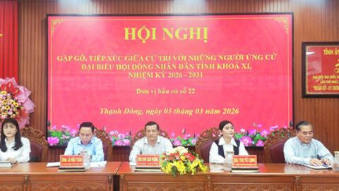 Ứng cử viên đại biểu HĐND tỉnh An Giang tiếp xúc cử tri xã Thạnh Đông