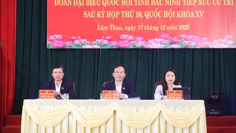Đoàn Đại biểu Quốc hội tỉnh Bắc Ninh tiếp xúc cử tri tại xã Lâm Thao