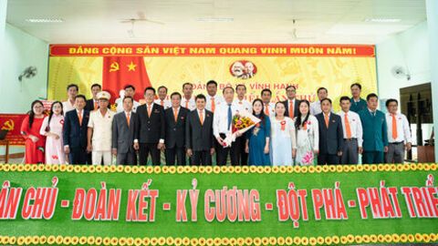 Phó Bí thư Tỉnh ủy An Giang Lâm Minh Thành dự Đại hội Đảng bộ xã Vĩnh Hanh