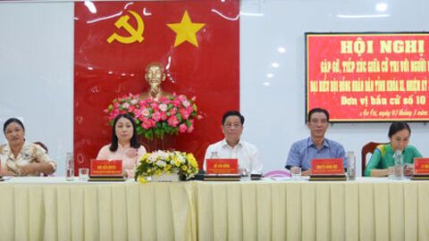 Ứng cử viên đại biểu HĐND tỉnh An Giang đơn vị bầu cử số 10 tiếp xúc cử tri các địa phương