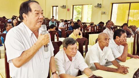 Ứng cử viên đại biểu HĐND tỉnh An Giang tiếp xúc cử tri các xã, phường