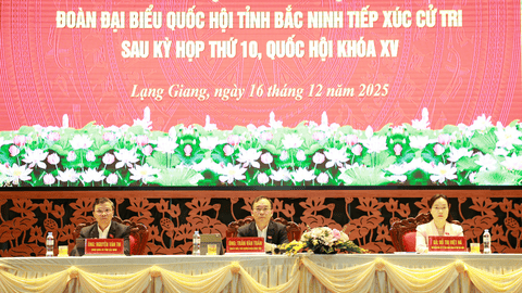 Đoàn Đại biểu Quốc hội tỉnh Bắc Ninh tiếp xúc cử tri tại xã Lạng Giang