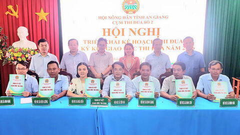 Cụm Thi đua số 2 Hội Nông dân tỉnh An Giang ký kết giao ước thi đua năm 2026