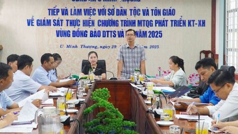 Giám sát việc thực hiện Chương trình mục tiêu quốc gia phát triển kinh tế - xã hội vùng đồng bào dân tộc thiểu số và miền núi