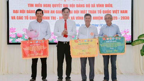 Xã Vĩnh Điều tổ chức Hội thi Tìm hiểu nghị quyết Đại hội Đảng các cấp