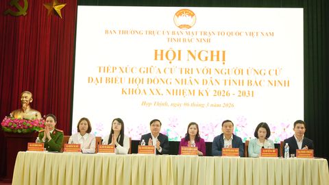 Ứng cử viên đại biểu HĐND tỉnh Bắc Ninh tiếp xúc cử tri đơn vị bầu cử số 7