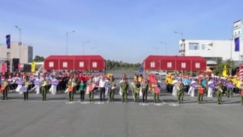 Hội thi Nghiệp vụ chữa cháy và cứu nạn, cứu hộ “Tổ Liên gia an toàn phòng cháy, chữa cháy” cụm IV, năm 2025