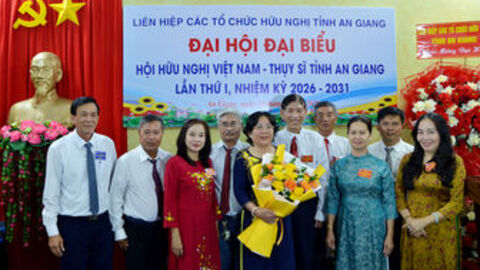 Bà Bùi Việt Triều giữ chức Chủ tịch Hội Hữu nghị Việt Nam - Thụy Sĩ tỉnh An Giang