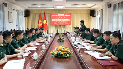 Tọa đàm khảo sát đề tài khoa học cấp Bộ Quốc phòng tại Ban Chỉ huy Bộ đội Biên phòng tỉnh An Giang