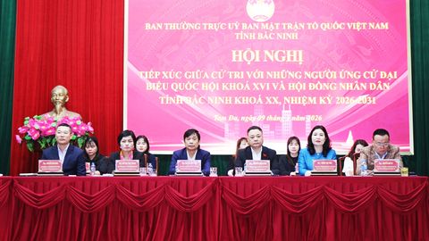 Ứng cử viên đại biểu Quốc hội và đại biểu HĐND tỉnh tiếp xúc cử tri tại các đơn vị bầu cử số 5,15,16