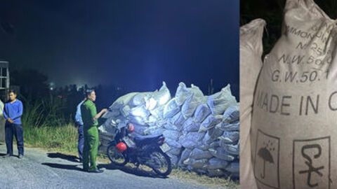 Tạm giữ hơn 20 tấn phân bón không rõ nguồn gốc