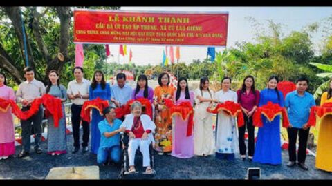 Xã Cù Lao Giêng khánh thành cầu Bà Út Tạo