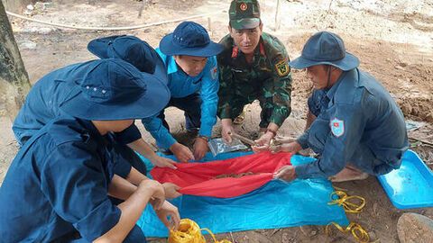 Đội K92 quy tập được 4 hài cốt liệt sĩ tại xã Kiên Lương 