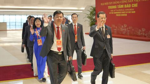 Đoàn đại biểu Đảng bộ tỉnh An Giang dự khai mạc Đại hội XIV của Đảng