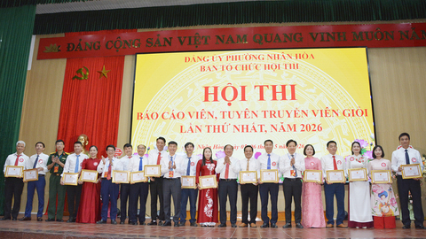 Hội thi báo cáo viên, tuyên truyền viên giỏi phường Nhân Hòa
