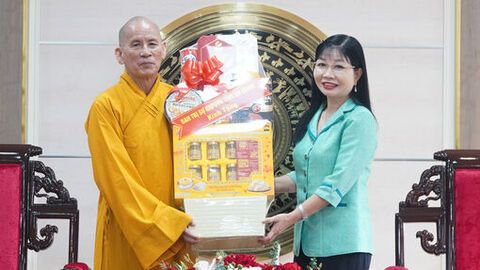 Tỉnh ủy tiếp đoàn Ban Trị sự Giáo hội Phật giáo Việt Nam tỉnh An Giang