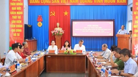 Hội nghị đóng góp dự thảo Báo cáo chính trị Đại hội Đảng bộ phường Bình Đức 