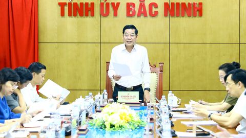 Ban Chấp hành Đảng bộ tỉnh Bắc Ninh cho ý kiến vào dự thảo văn kiện và công tác chuẩn bị Đại hội Đảng bộ tỉnh