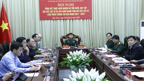 Tiếp tục đẩy mạnh công tác tìm kiếm, quy tập và xác định danh tính hài cốt liệt sĩ