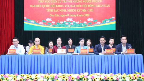 Ứng cử viên đại biểu Quốc hội và đại biểu HĐND tỉnh tiếp xúc cử tri tại đơn vị bầu cử số 6 và 17