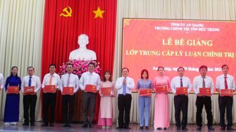 78 học viên tốt nghiệp trung cấp lý luận chính trị