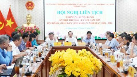 Kỳ họp chuyên đề HĐND tỉnh An Giang khóa X dự kiến diễn ra ngày 18/11 