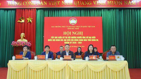 Ứng cử viên đại biểu Quốc hội khóa XVI và đại biểu HĐND tỉnh tiếp xúc cử tri tại đơn vị bầu cử số 5 và 15