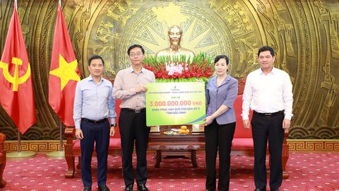 Bắc Ninh: Tập đoàn Công nghiệp- Năng lượng quốc gia Việt Nam ủng hộ 3 tỷ đồng khắc phục hậu quả lũ lụt