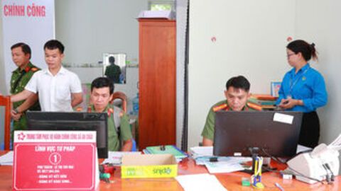 Công an tỉnh An Giang kiểm tra, giám sát an ninh, an toàn các hệ thống thông tin tại xã An Châu