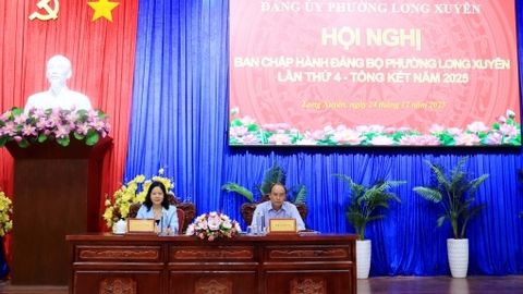 Đảng bộ phường Long Xuyên thực hiện đạt và vượt 10/10 chỉ tiêu nghị quyết