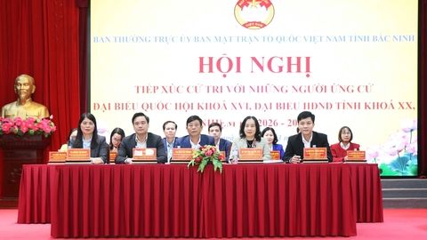 Ứng cử viên đại biểu Quốc hội khóa XVI và đại biểu HĐND tỉnh khóa XX tiếp xúc cử tri tại đơn vị bầu cử số 6 và số 13