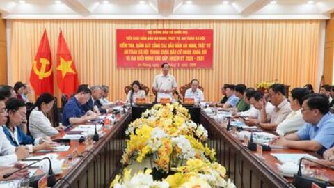 Phó Chủ tịch Quốc hội, Thượng tướng Trần Quang Phương: An Giang bảo đảm an ninh, an toàn cho cuộc bầu cử