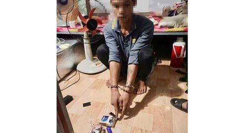 Công an xã An Minh bắt quả tang đối tượng có hành vi tàng trữ trái phép chất ma túy