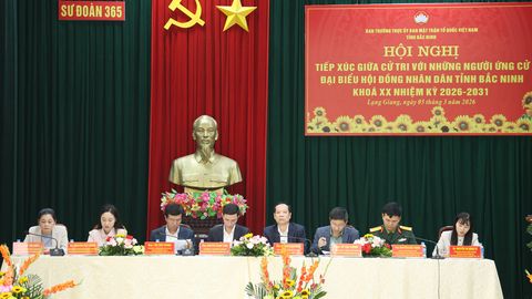 Ứng cử viên đại biểu HĐND tỉnh tiếp xúc cử tri tại đơn vị bầu cử số 4