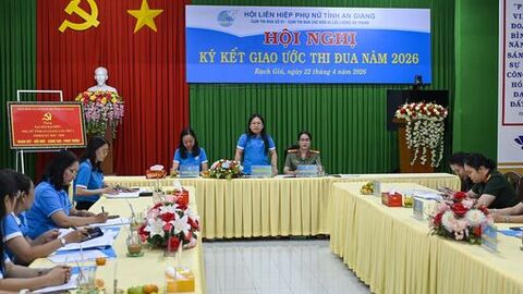 Cụm Thi đua số 1 - Hội Liên hiệp Phụ nữ tỉnh An Giang ký kết giao ước thi đua năm 2026 